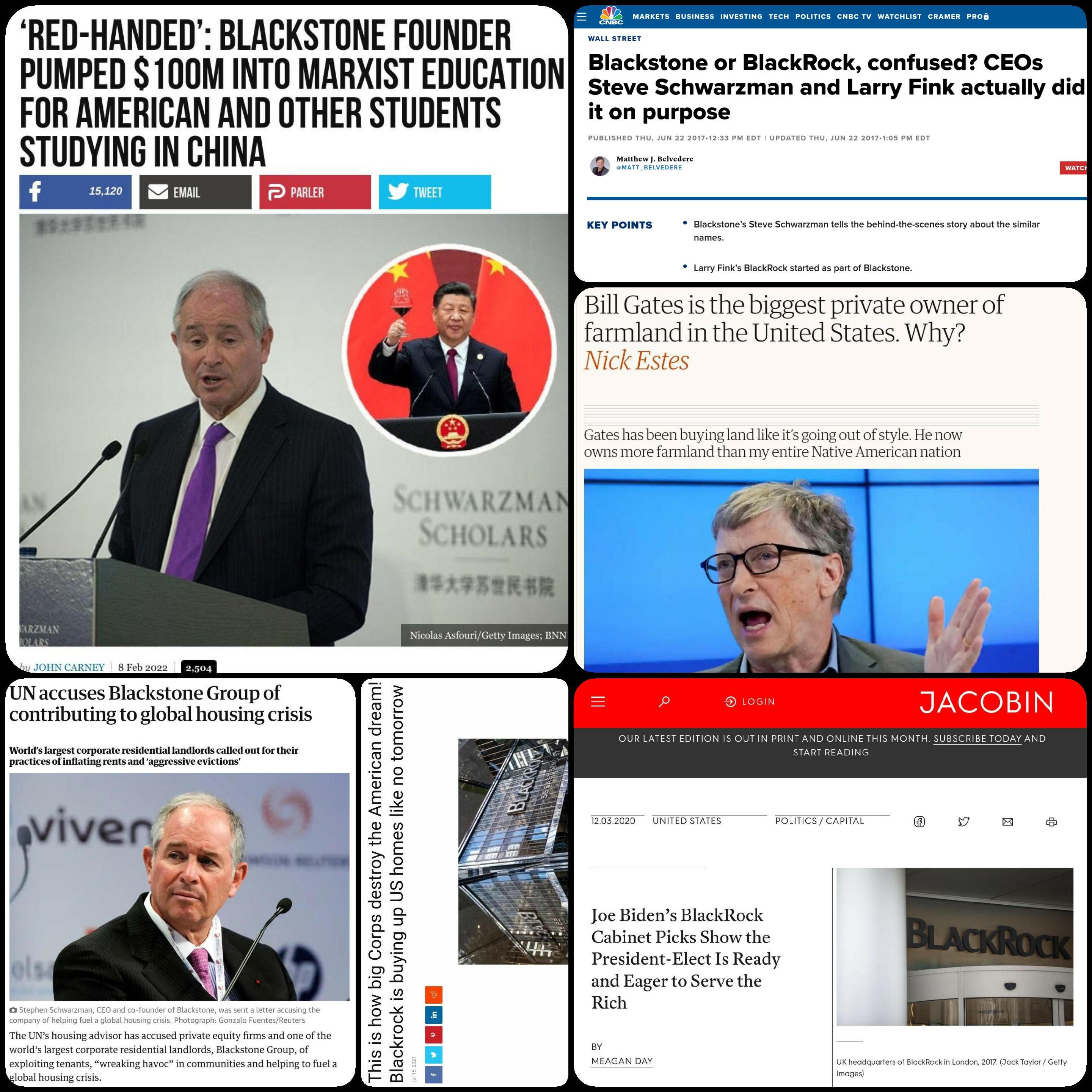 Blackrock, Blackstone, Larry Fink, Steve Schwarzman